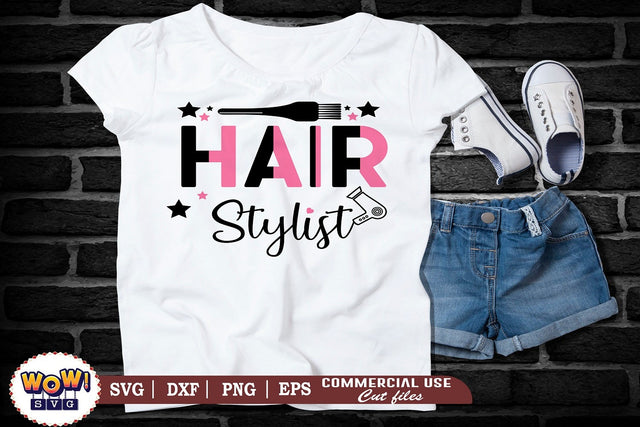 Hair stylist svg dxf png, barber svg, salon svg, hair stylist svg, barber shop svg, hair svg, hair dresser svg, beauty svg, beautician SVG Wowsvgstudio 