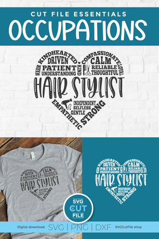 Hair stylist svg subway art SVG SVG Cut File 