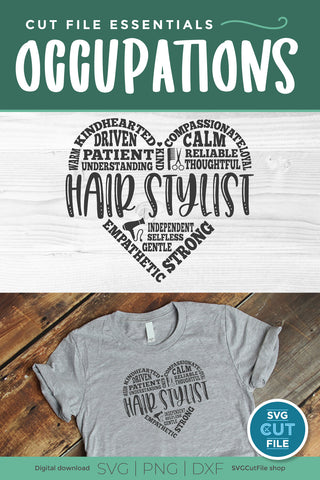 Hair stylist svg subway art SVG SVG Cut File 