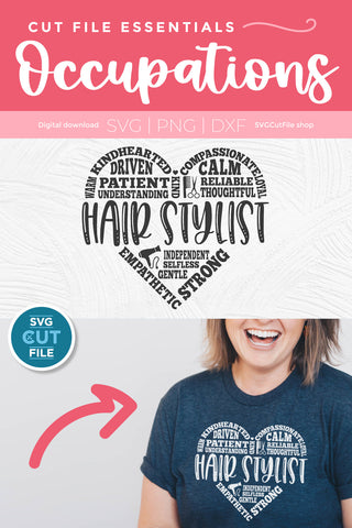 Hair stylist svg subway art SVG SVG Cut File 