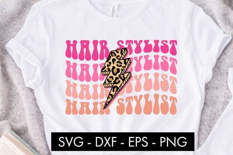 Hair Stylist Thunderbolt SVG Cut File PNG SVG Freeling Design House 