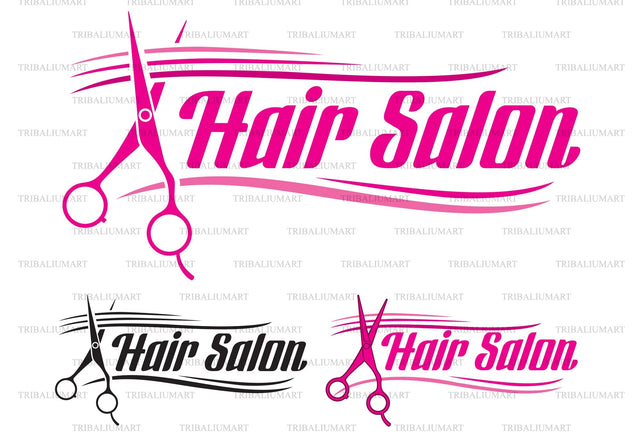 Haircut or hair salon symbol SVG TribaliumArtSF 