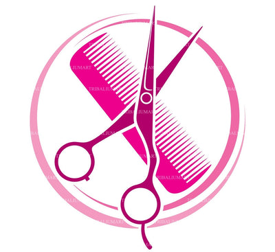 Haircut or hair salon symbol SVG TribaliumArtSF 
