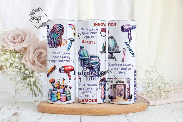 Hairdresser life 20oz Skinny Tumbler Sublimation Designs, Hairdresser life PNG File Digital Download, Hairdresser life PNG Sublimation sassyprint 