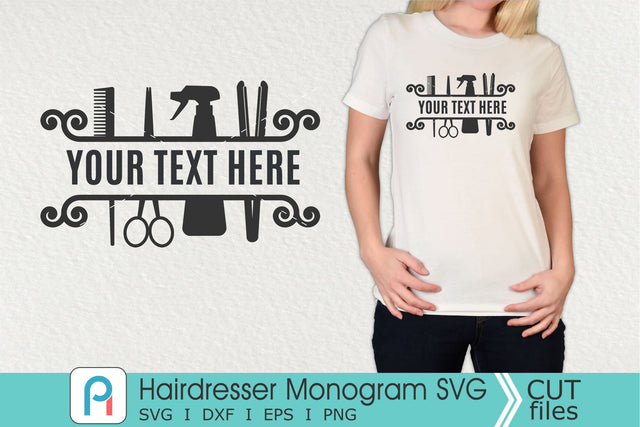 Hairdresser Monogram Svg, Hairdresser Svg, Hair Stylist Svg SVG Pinoyart Kreatib 