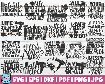 Hairdresser SVG Bundle SVG MintyMarshmallows 