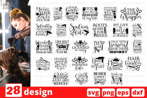 Hairdresser SVG Bundle SVG SvgOcean 