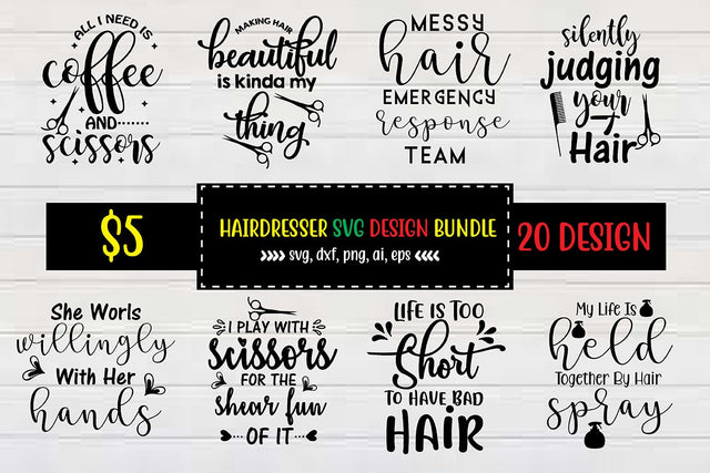 Hairdresser Svg design Bundle SVG shah alam 