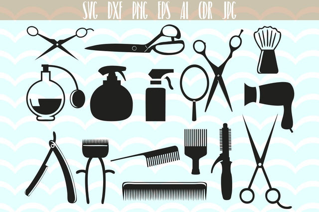 Hairstylist clip art - Hairdresser vector Svg SVG VectorSVGdesign 