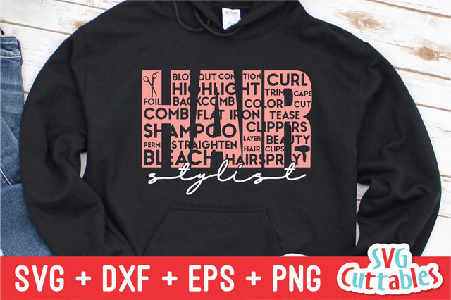 Hairstylist svg - Word Art - svg - dxf - eps - png - Subway Art - Cut File - Hairdresser - Silhouette - Cricut - Digital Download SVG Svg Cuttables 