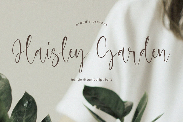 Haisley Garden - Handwritten Script font Font Timur type 