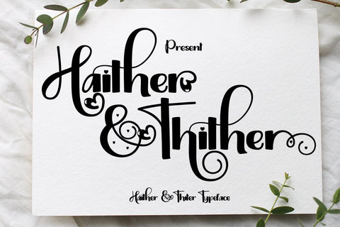 Haither & Thiter Font JH-CreativeFont 