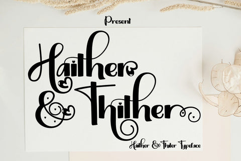 Haither & Thiter Font JH-CreativeFont 