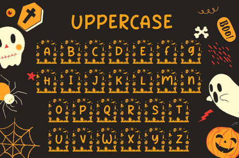 Haka Halloween Monogram Font Attype studio 