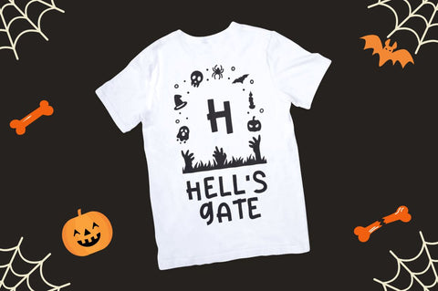 Haka Halloween Monogram Font Attype studio 