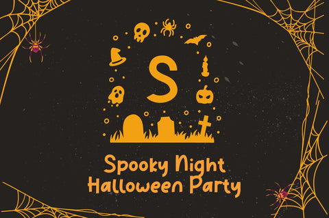 Haka Halloween Monogram Font Attype studio 