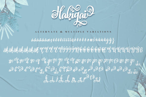 Hakigai - Heart Font Font Ibey Design 
