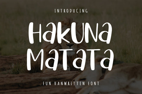 Hakuna Matata SVG dapiyupi store 