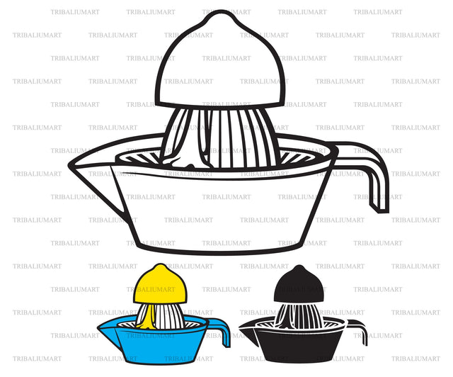 Half a lemon and a squeezer SVG TribaliumArtSF 