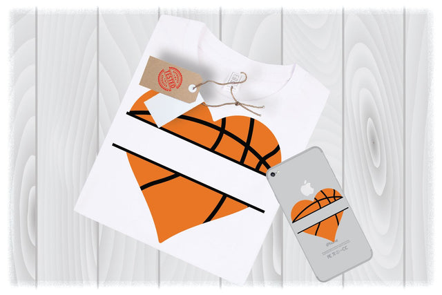 Half Basketball SVG Files for Cricut Designs | Valentines Day SVG Files SVG My Sew Cute Boutique 