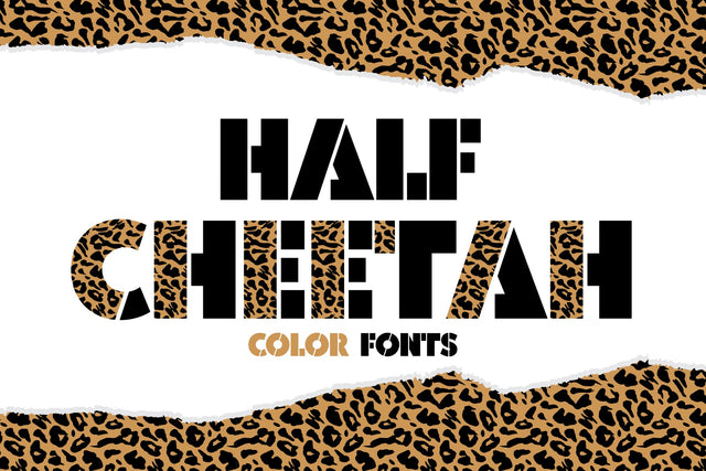 Half Cheetah Color fonts Font Fox7 By Rattana 