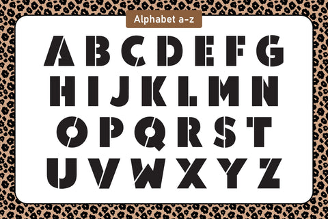 Half Leopard Color Fonts Font Fox7 By Rattana 