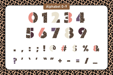 Half Leopard Color Fonts Font Fox7 By Rattana 