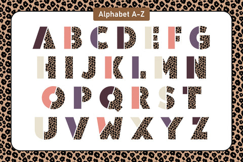 Half Leopard Color Fonts Font Fox7 By Rattana 