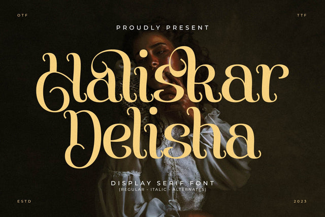 Haliskar Delisha Typeface Font Storytype Studio 