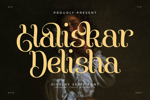 Haliskar Delisha Typeface Font Storytype Studio 