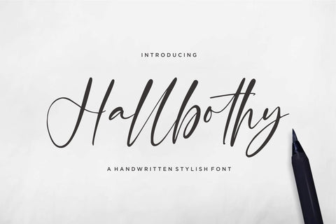 Hallbothy Font Qwrtype Foundry 