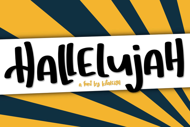 Hallelujah Font Kitaleigh 