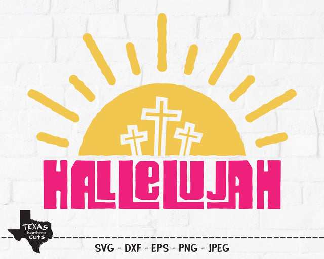 Hallelujah | Religious SVG SVG Texas Southern Cuts 