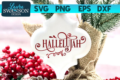Hallelujah SVG Cut File SVG Laura Swanson Design 