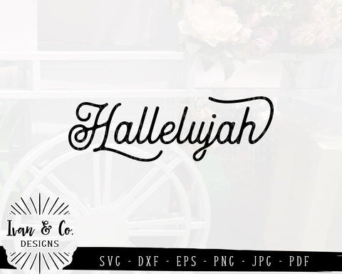 Hallelujah SVG Files | Christian Sign SVG | SVGs for Signs | God | Christian SVG (846541152) SVG Ivan & Co. Designs 