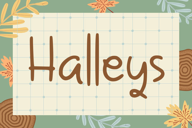 Halleys Font Aisyah 