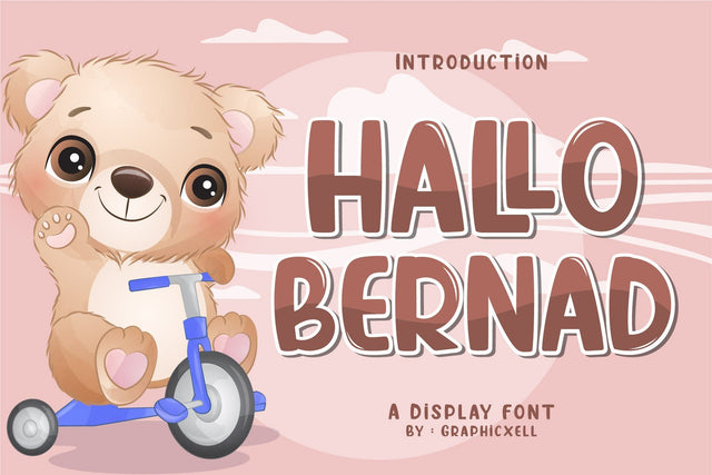 Hallo Bernad Font Graphicxell 