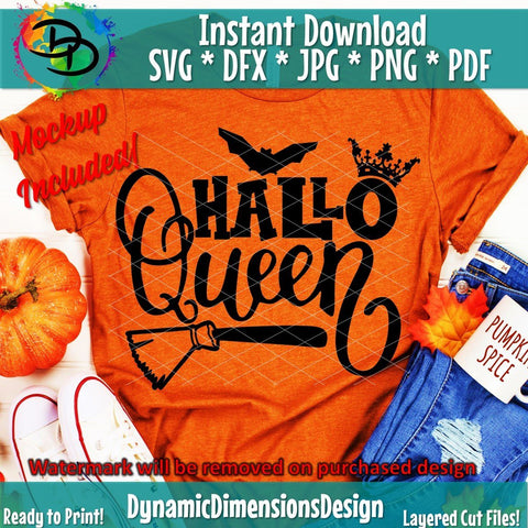 Hallo Queen SVG DynamicDimensionsDesign 