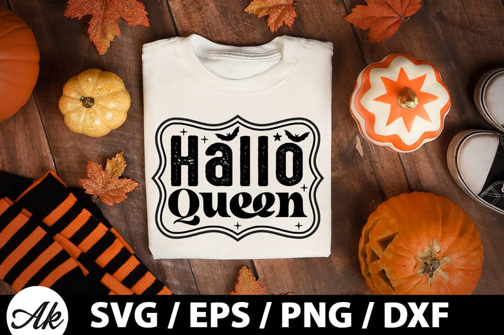 Hallo queen SVG - So Fontsy