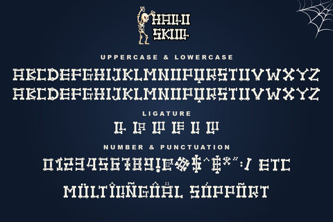 Hallo Skull Font Letterara 