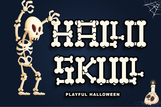 Hallo Skull Font Letterara 