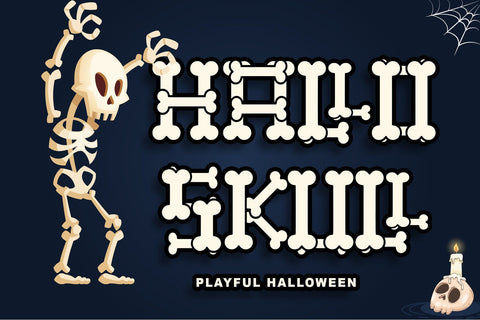 Hallo Skull Font Letterara 