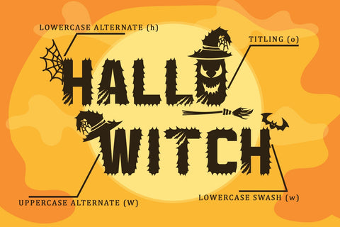 Hallo Witch Font Sakha Design Studio 
