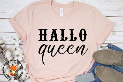 Halloqueen Svg, Png, Dxf, Halloween Design, Funny Halloween File SVG RedFoxDesignsUS 
