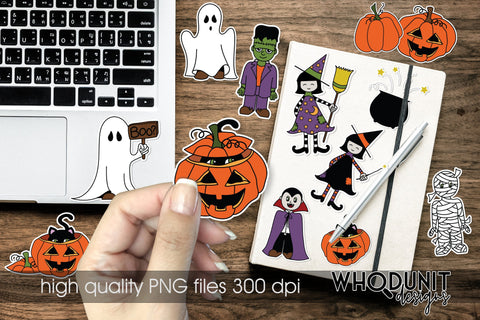 Hallowcuties Sticker Pack | Halloween Clipart | Sublimation Sublimation Whodunit Designs 