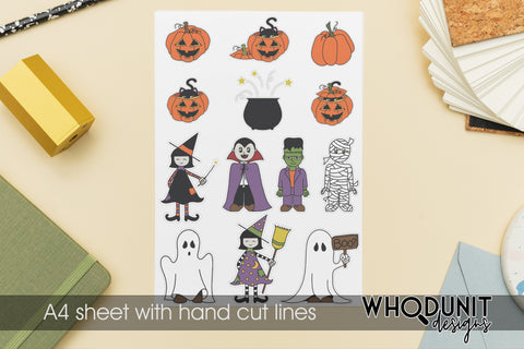 Hallowcuties Sticker Pack | Halloween Clipart | Sublimation Sublimation Whodunit Designs 