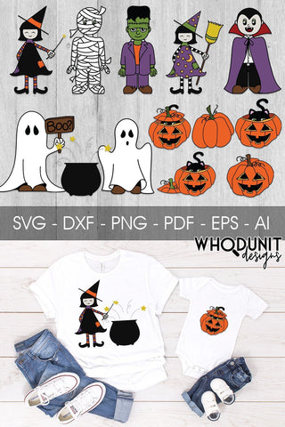 Hallowcuties SVG Bundle | Halloween Cut Files SVG Whodunit Designs 