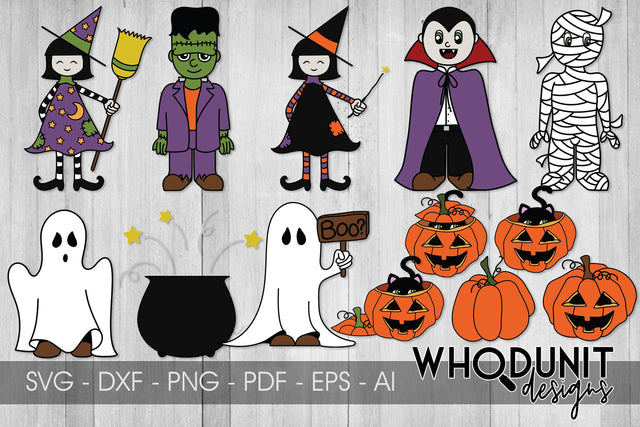 Hallowcuties SVG Bundle | Halloween Cut Files SVG Whodunit Designs 