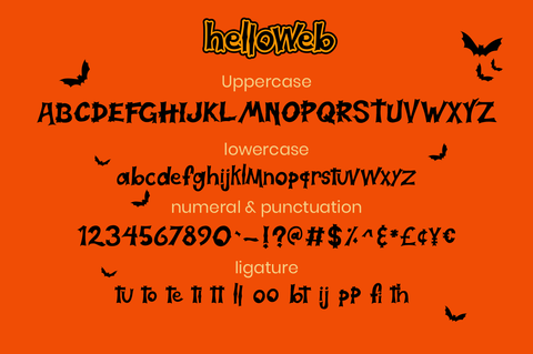Halloweb Font Attype studio 