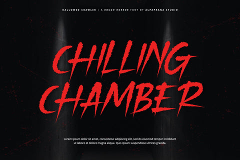 Hallowed Crawler - Rough Font Font Alpaprana Studio 